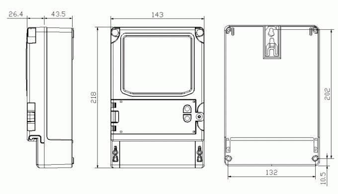 ODM 이엇 기반을 둔 현명한 3상 에너지 계량기 해결책 IEC62053-21 기준 9