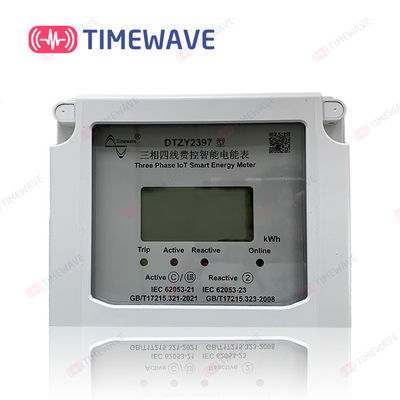 LCD 디지털 표시 로르아완 에너지 계량기 직접적인 무선 220V 3 단계는 연결되었습니다